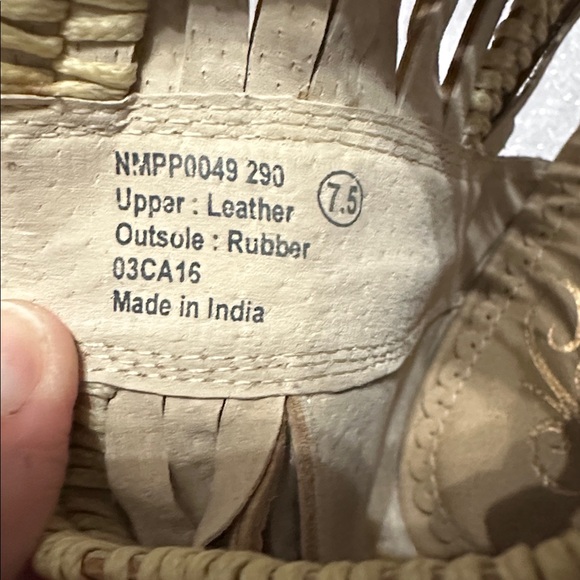 Naughty Monkey Leather Boho Chic Heels size 7.5 - Picture 7 of 7